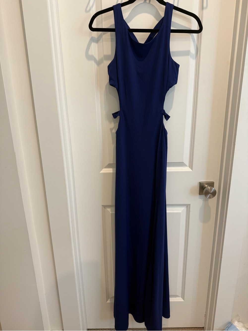 Blue Women's Cutout Maxi Dress